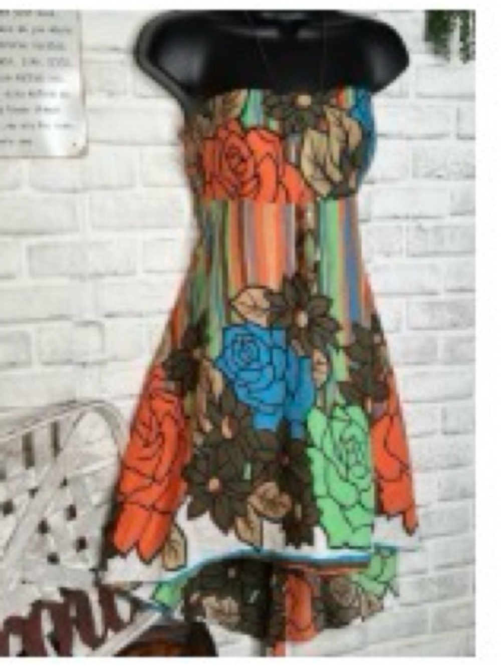 Forever 21 Strapless High-Low Floral Dress